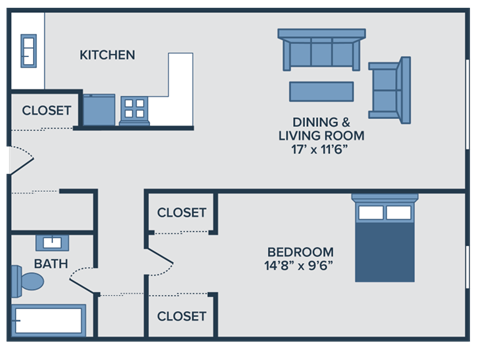 1 bedroom apartments